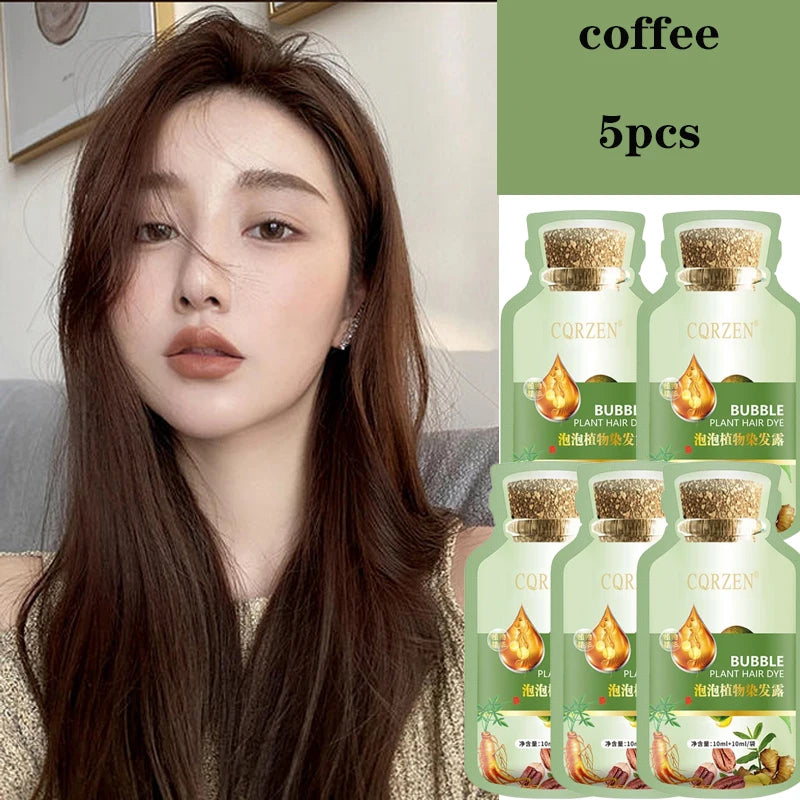 Natural Plant Herbal Hair Dye Shampoo -  Glowcella