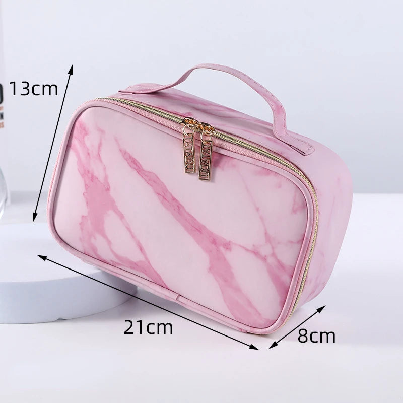 Marble Cosmetic Bag -  Glowcella