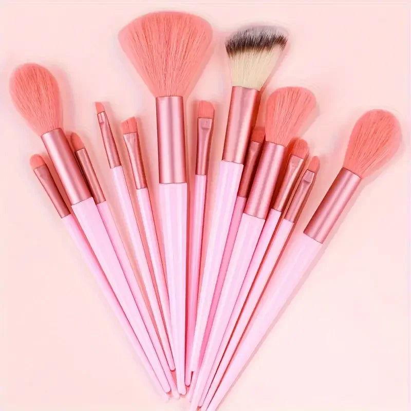 NEW 13PCS Makeup Brush Set Soft Fluffy Eye Shadow Foundation Blush Highlighter Concealer Brush Female Beauty Tool Christmas gift -  Glowcella