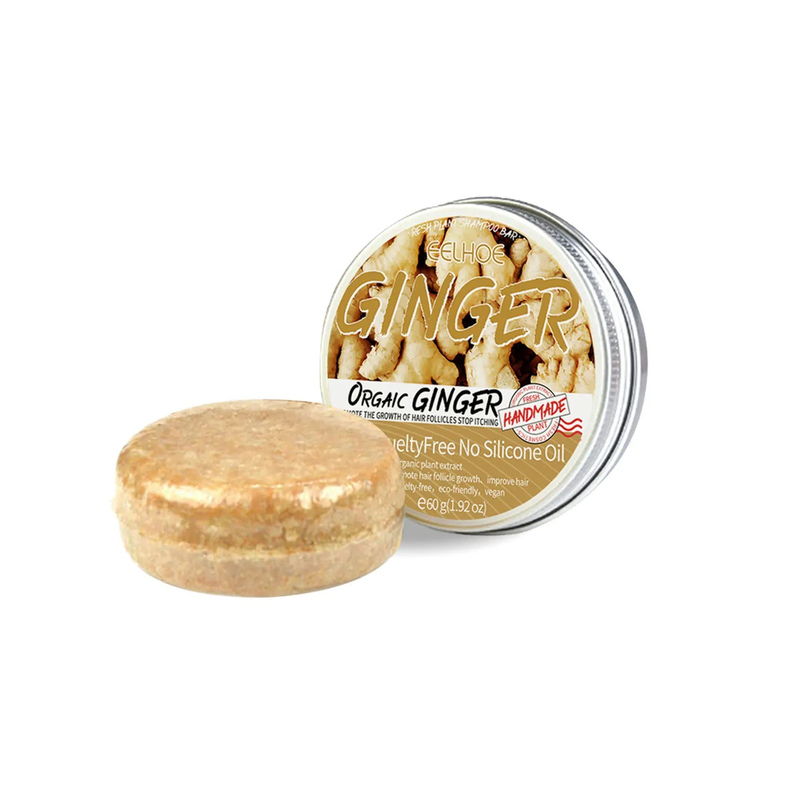 Natural Ginger Shampoo Bar -  Glowcella