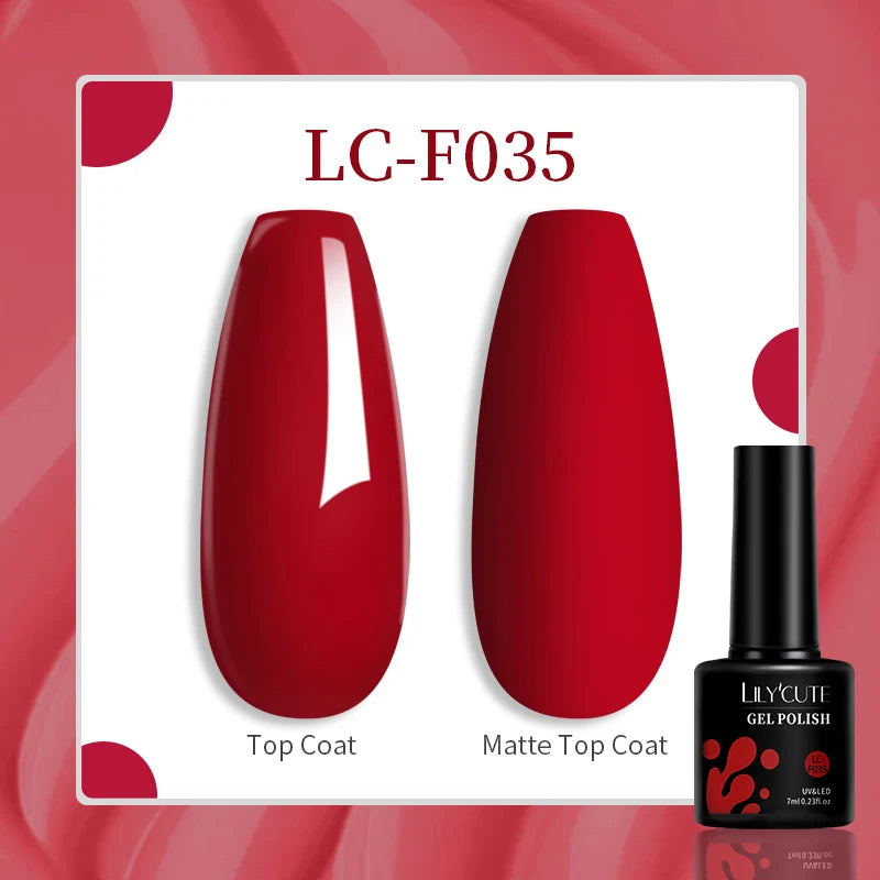 Red Series Nail Gel Polish -  Glowcella
