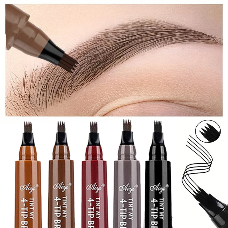 5 Colors Eyebrow Pen Waterproof -  Glowcella