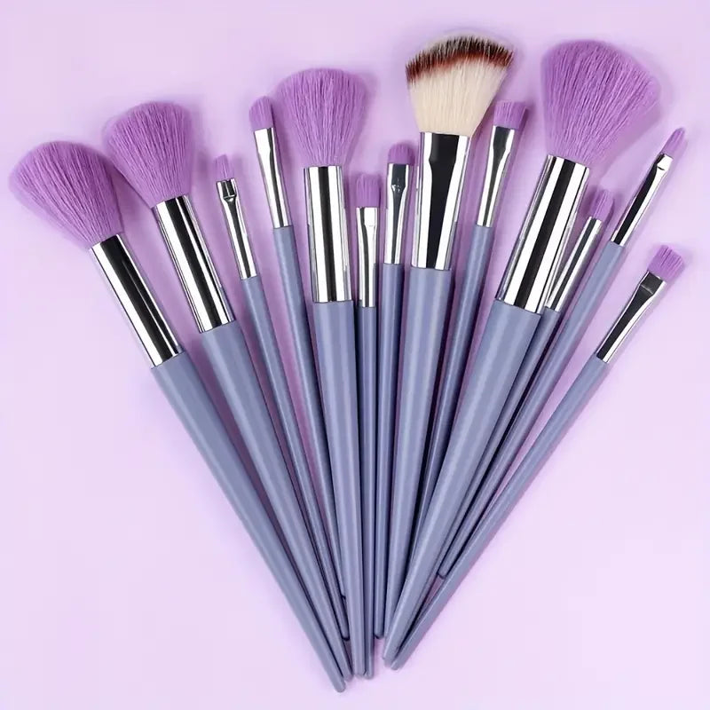 NEW 13PCS Makeup Brush Set Soft Fluffy Eye Shadow Foundation Blush Highlighter Concealer Brush Female Beauty Tool Christmas gift -  Glowcella