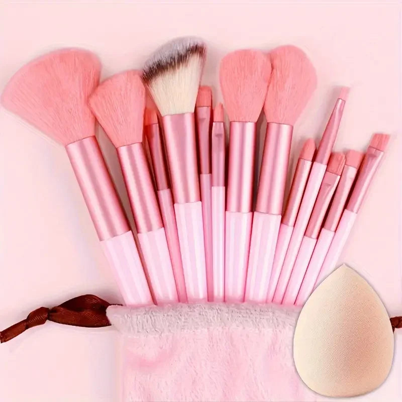 NEW 13PCS Makeup Brush Set Soft Fluffy Eye Shadow Foundation Blush Highlighter Concealer Brush Female Beauty Tool Christmas gift -  Glowcella