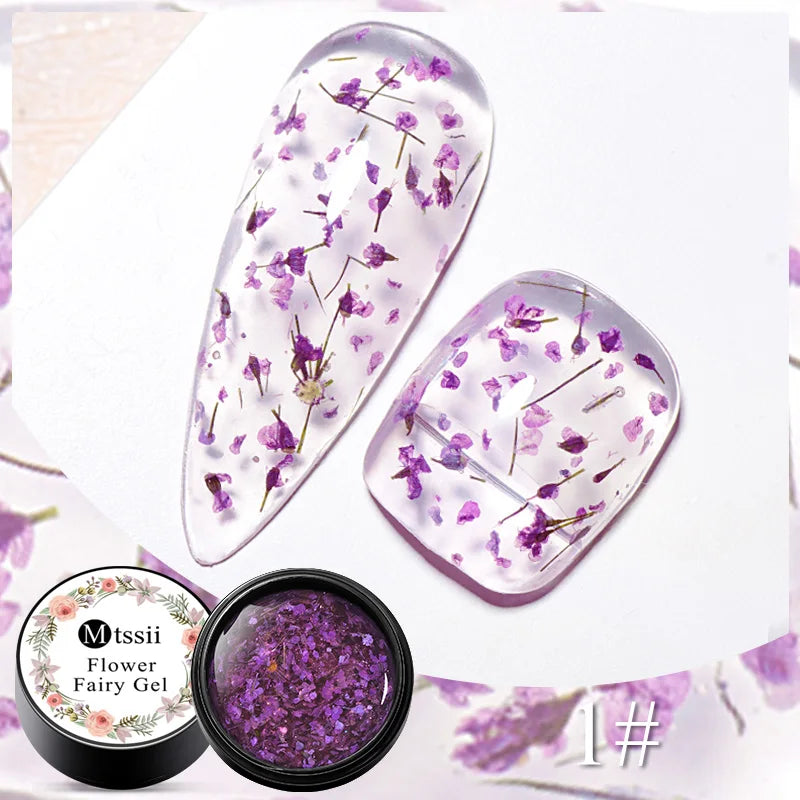 Dried Flower Gel Nail Polish -  Glowcella