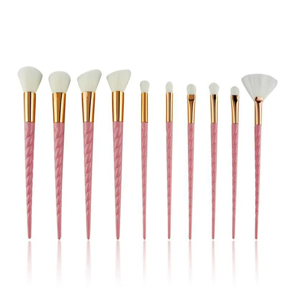 10 Pcs Unicorn Make Up Brush -  Glowcella