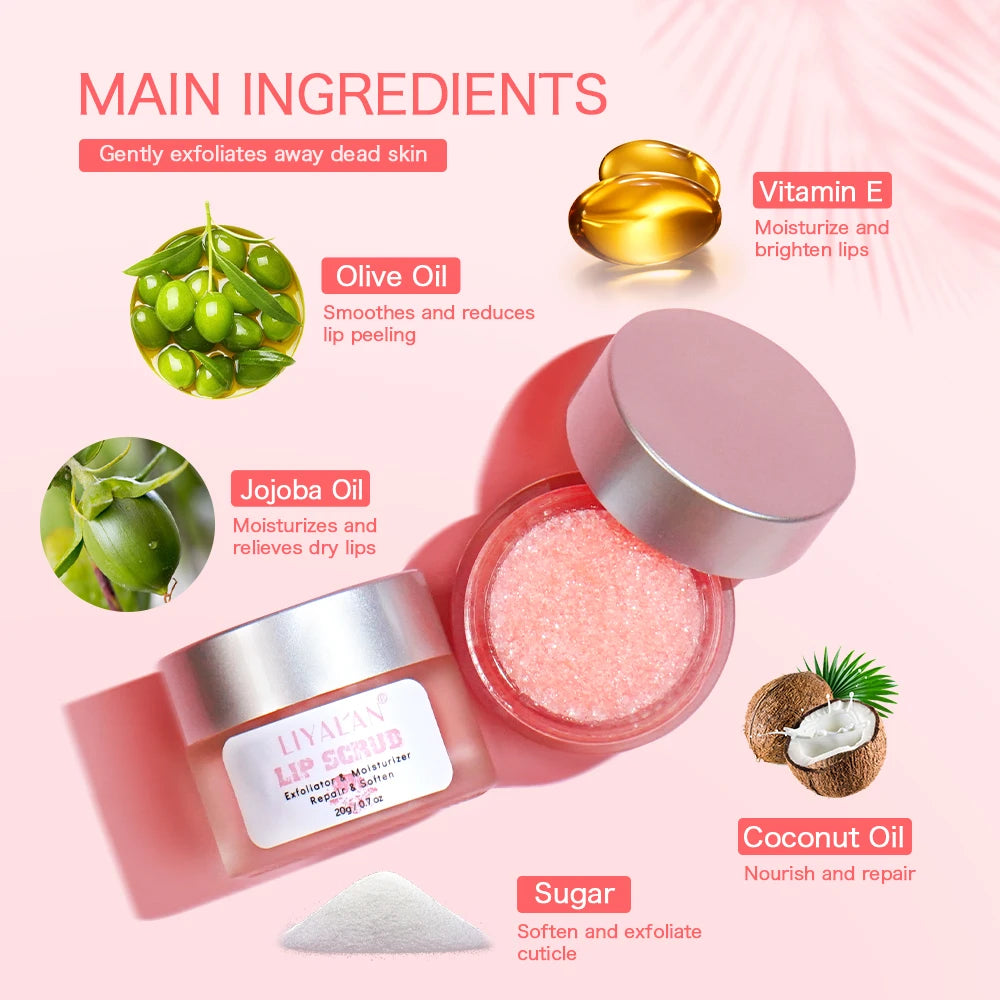 Collagen Lip Sugar Scrub -  Glowcella