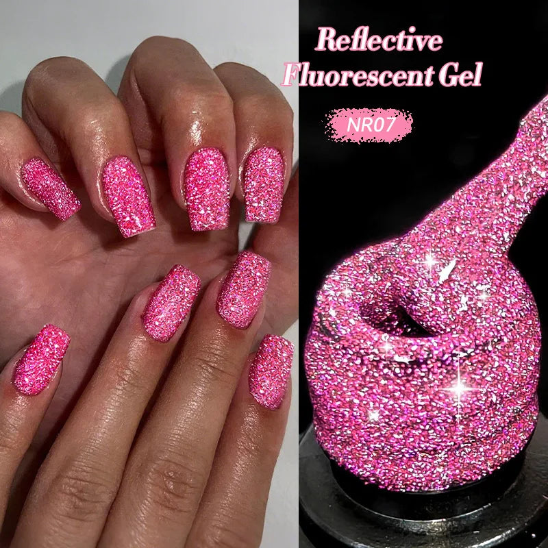 Reflective Metallic Gel Nail Polish -  Glowcella