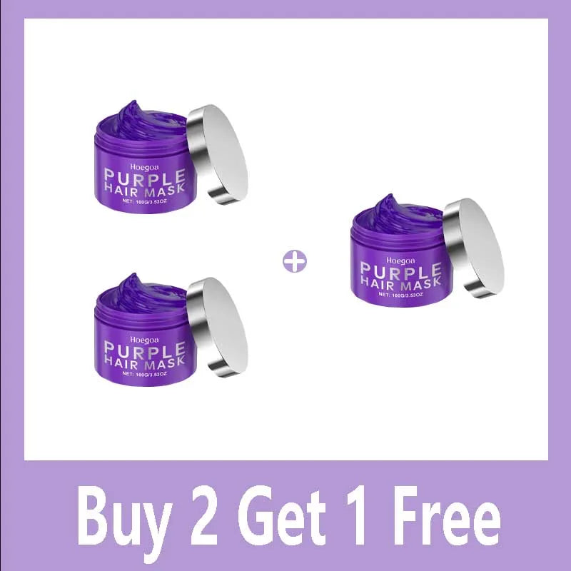 Purple Keratin Hair Mask for Dry Frizzy Hair -  Glowcella