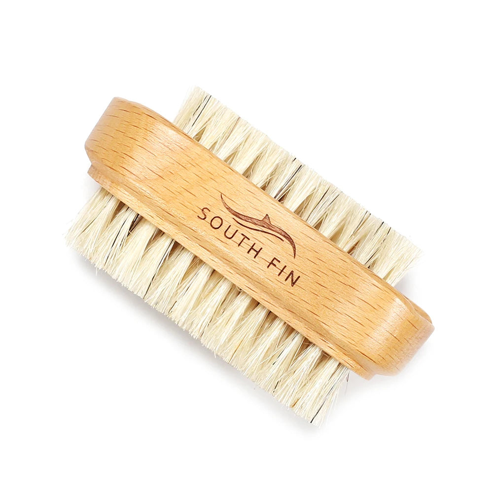 Double-Sided Natural Bristles Scrubbing Brush -  Glowcella
