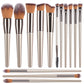 Champagne Makeup Brushes Set -  Glowcella