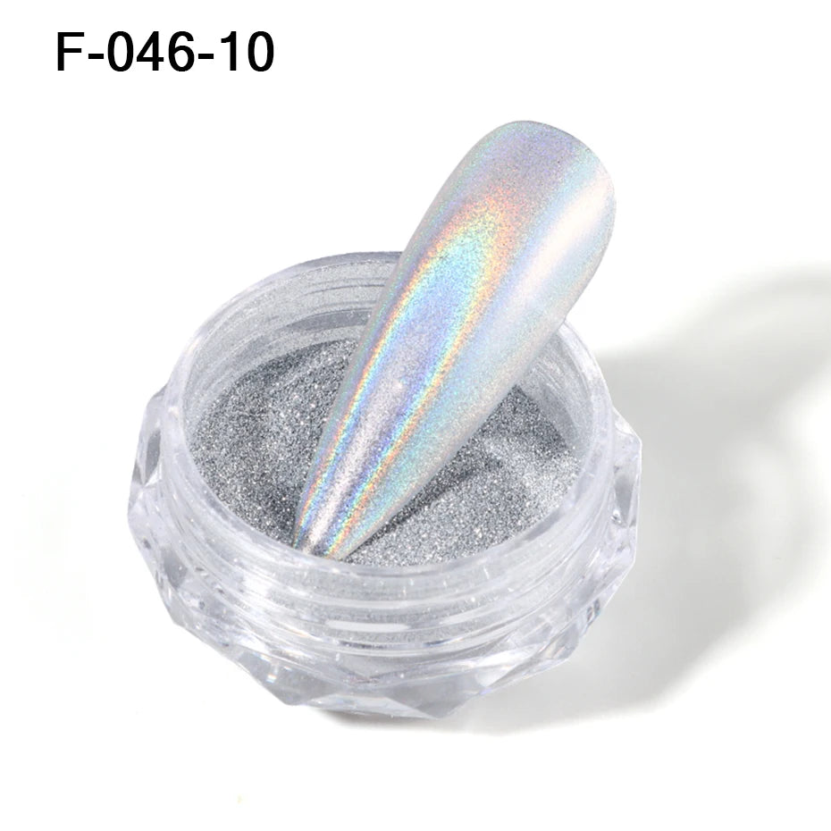 Moonlight Silver Cat Eye Nail Powder -  Glowcella