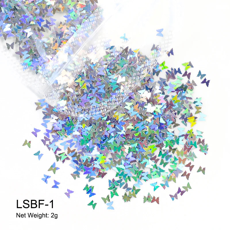 Holographic Nail Sequins Paillette -  Glowcella