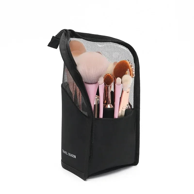 Standing Brush Makeup Bag -  Glowcella
