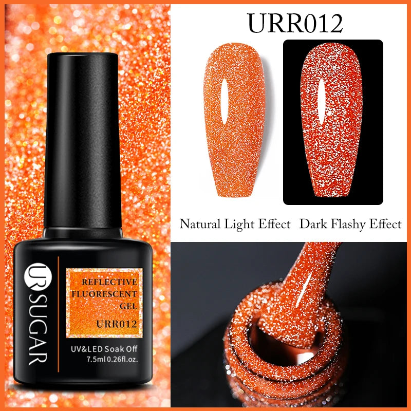 SUGAR Reflective Glitter Nail Gel -  Glowcella