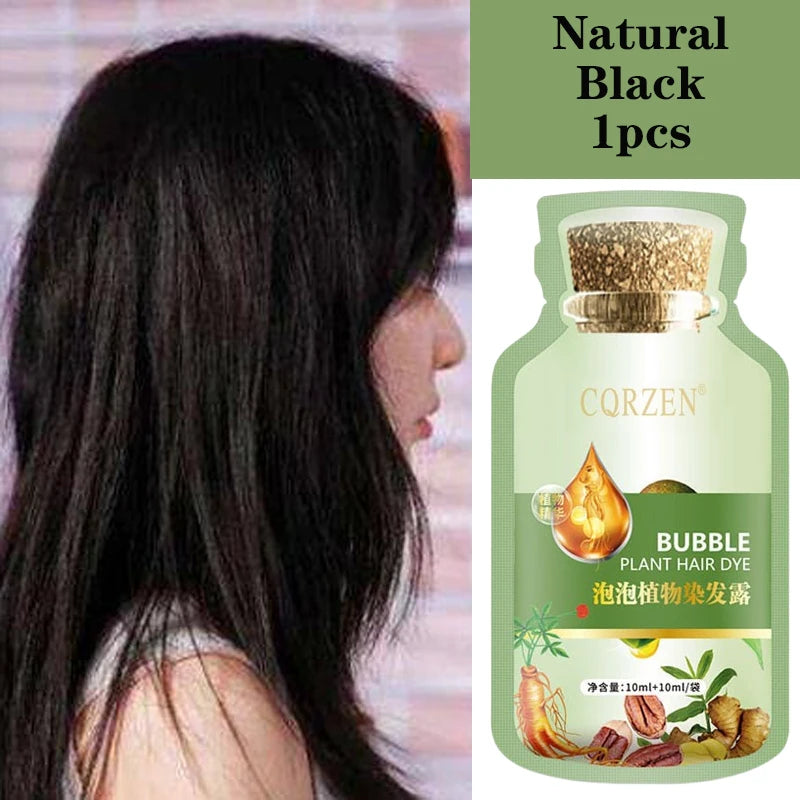 Natural Plant Herbal Hair Dye Shampoo -  Glowcella
