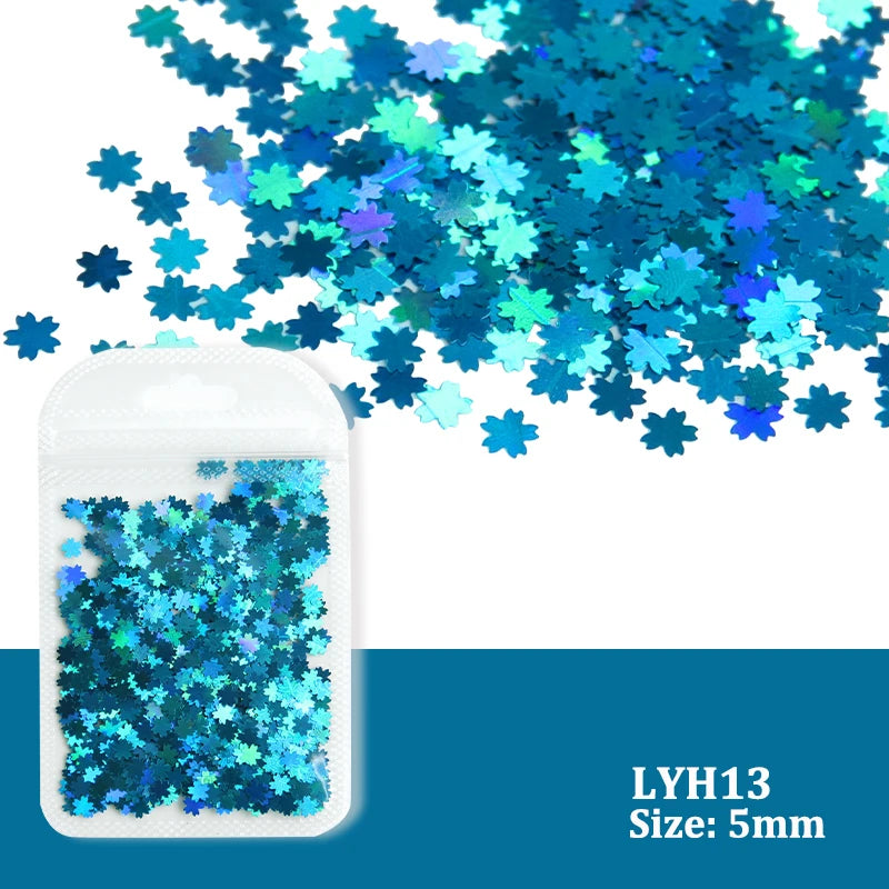 Holographic Nail Sequins Paillette -  Glowcella