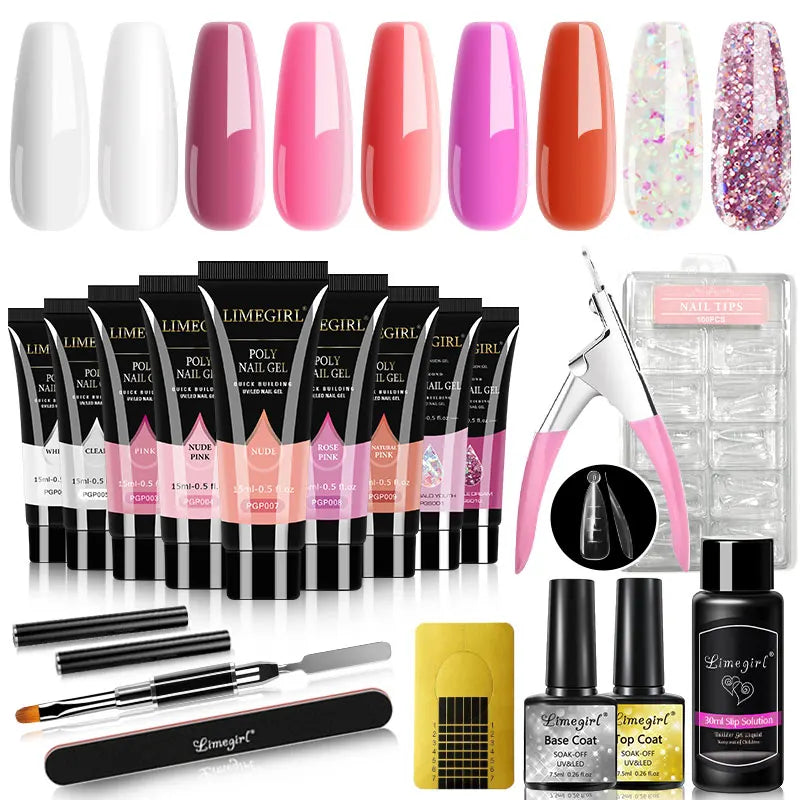 Poly Nail Gel Set -  Glowcella