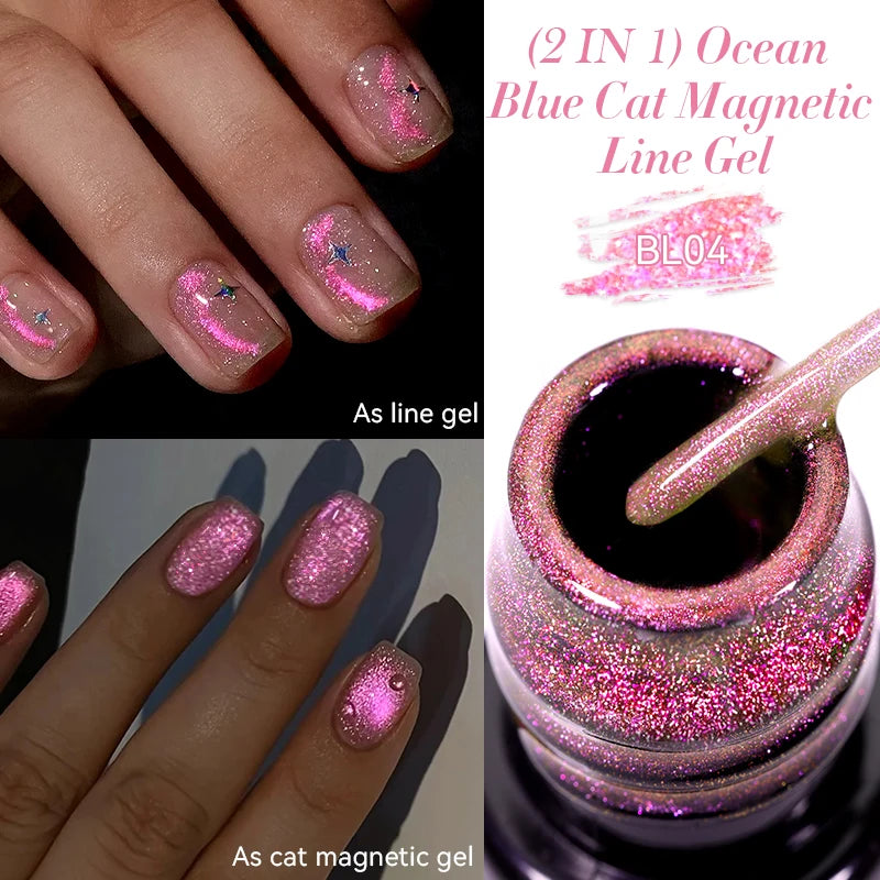 Glitter Gel Liner Nail Polish -  Glowcella