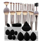 Complete Professional Make Up Brush Set -  Glowcella