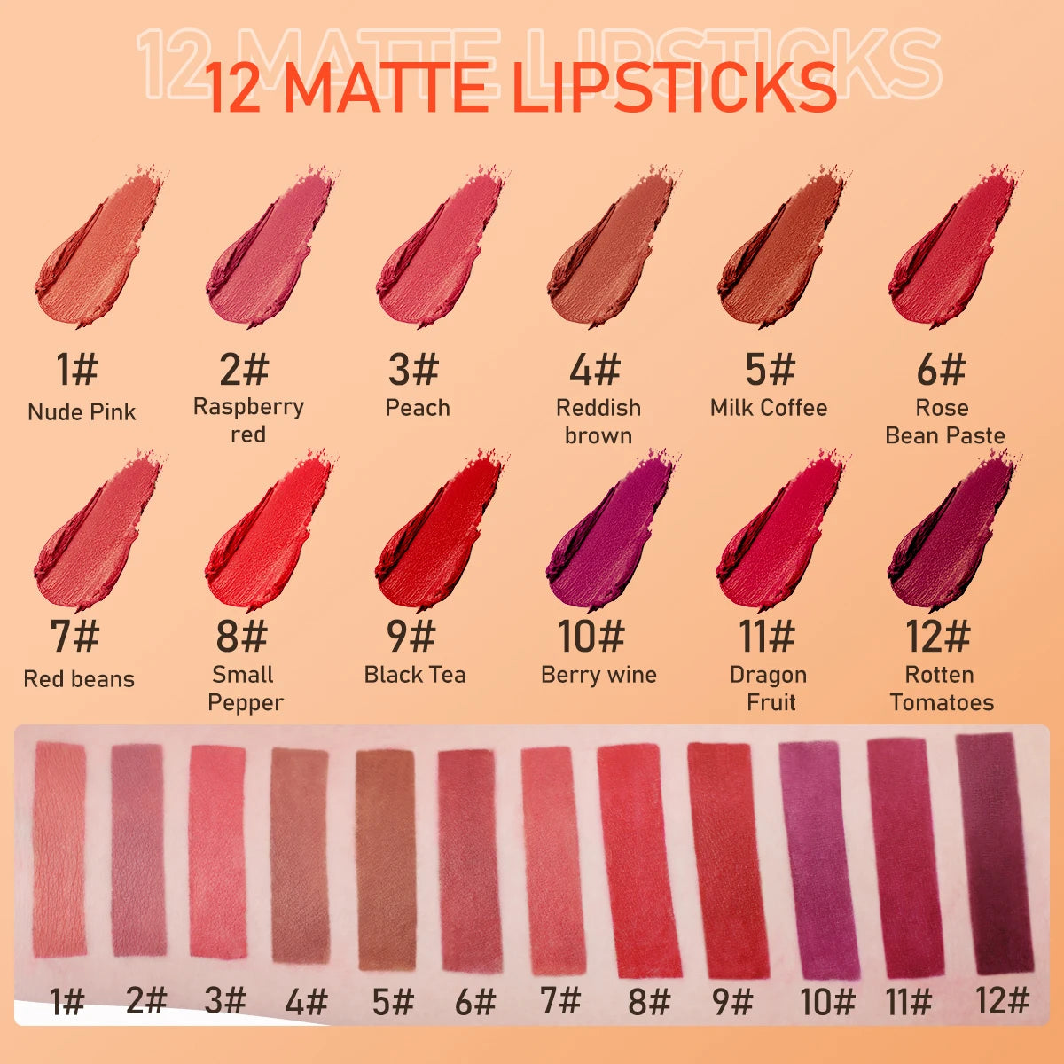 Waterproof Matte Lipstick -  Glowcella