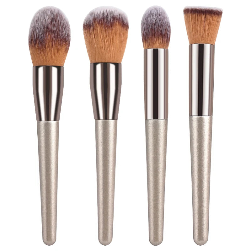Champagne Makeup Brushes Set -  Glowcella
