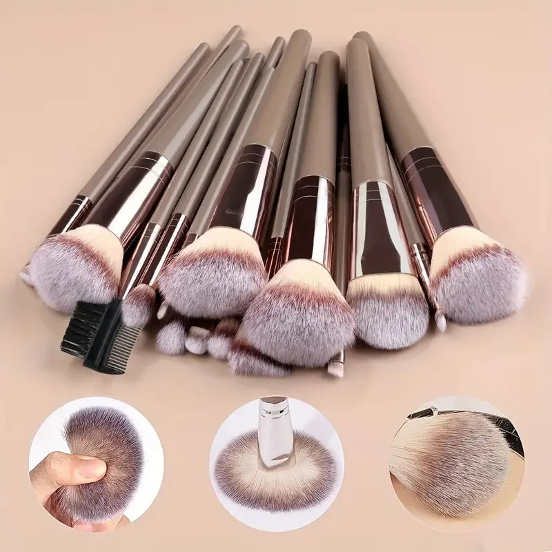 Complete Professional Make Up Brush Set -  Glowcella