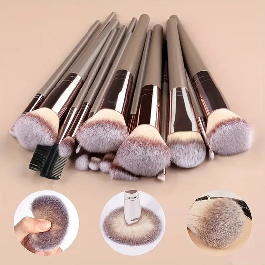 Complete Professional Make Up Brush Set -  Glowcella