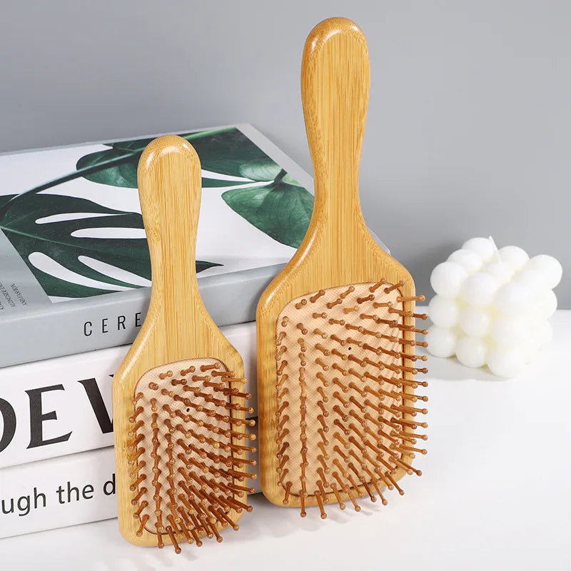 Bamboo Hair Brush -  Glowcella