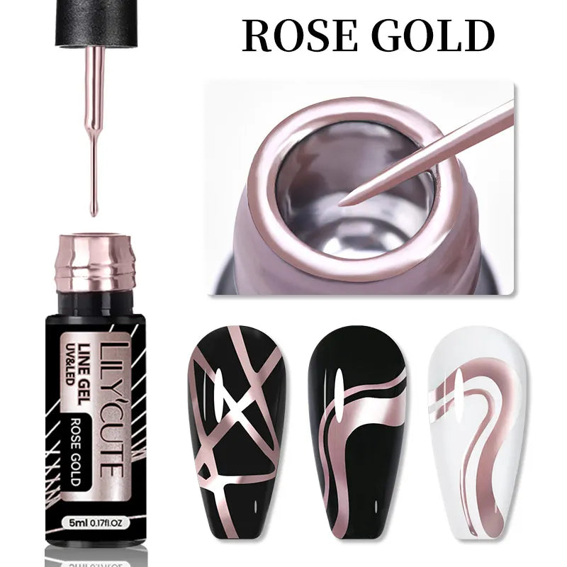 Reflective Metallic Gel Nail Polish -  Glowcella