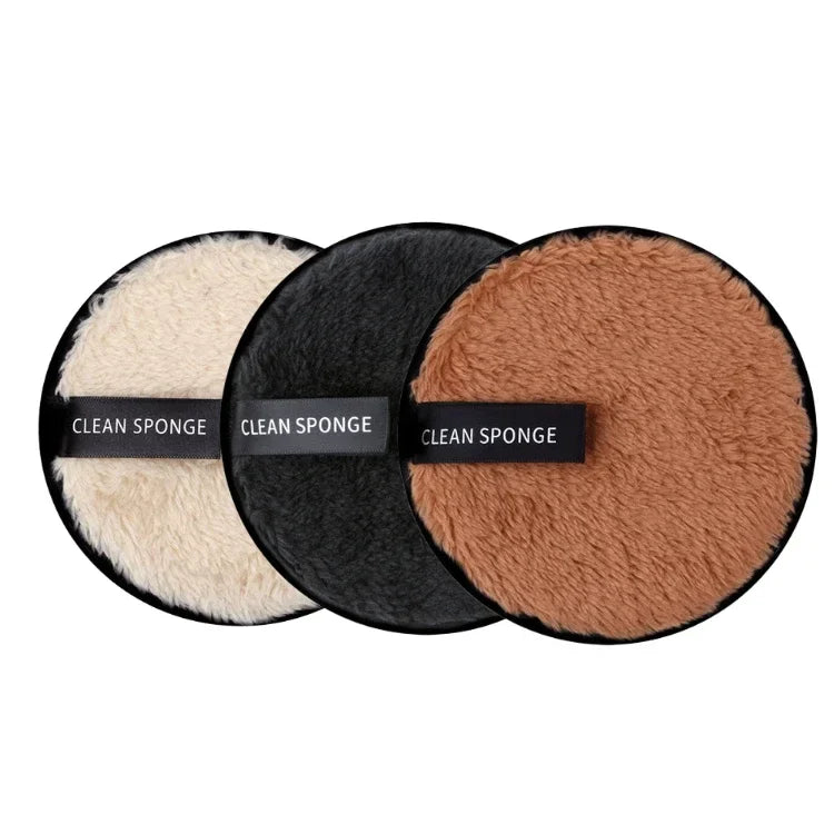 3Pcs Reusable Makeup Remover Pads -  Glowcella