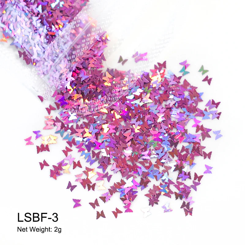 Holographic Nail Sequins Paillette -  Glowcella