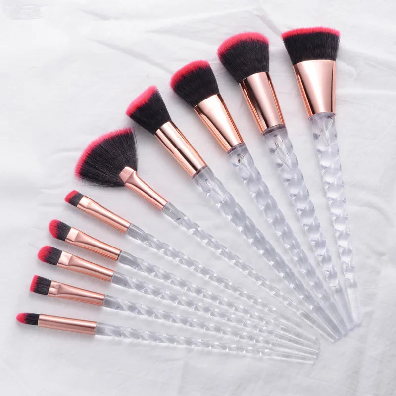 10 Pcs Unicorn Make Up Brush -  Glowcella