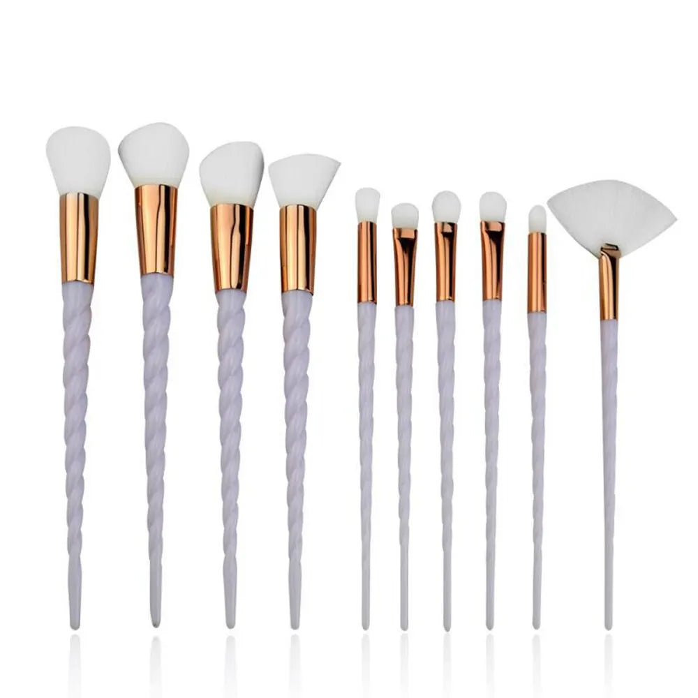 10 Pcs Unicorn Make Up Brush -  Glowcella