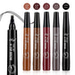 5 Colors Eyebrow Pen Waterproof -  Glowcella