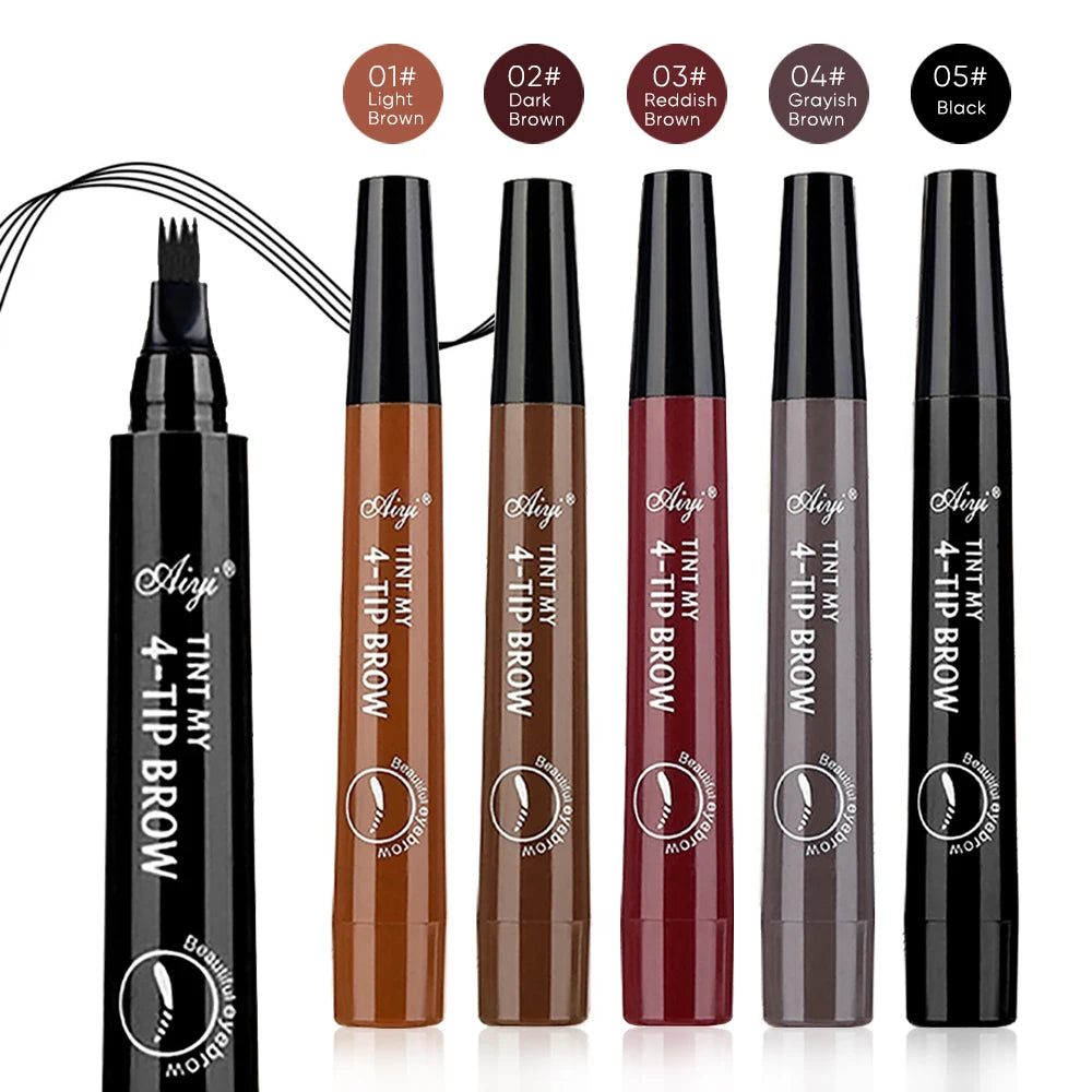 5 Colors Eyebrow Pen Waterproof -  Glowcella