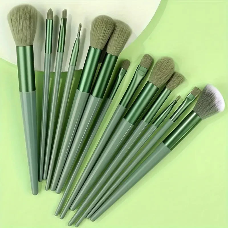 NEW 13PCS Makeup Brush Set Soft Fluffy Eye Shadow Foundation Blush Highlighter Concealer Brush Female Beauty Tool Christmas gift -  Glowcella