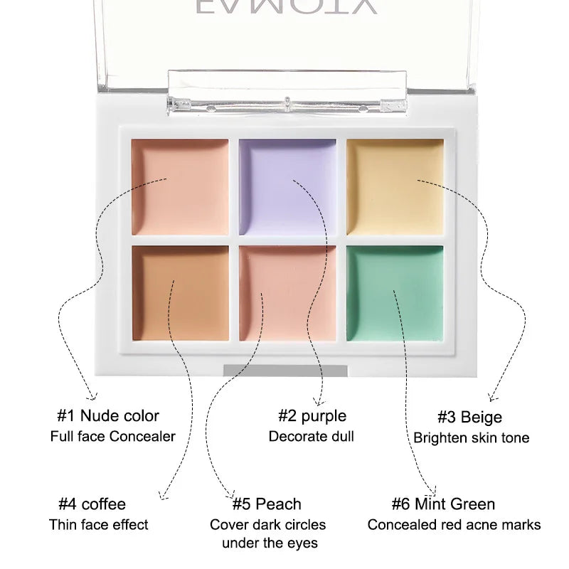 Multicolor Concealer Palette -  Glowcella