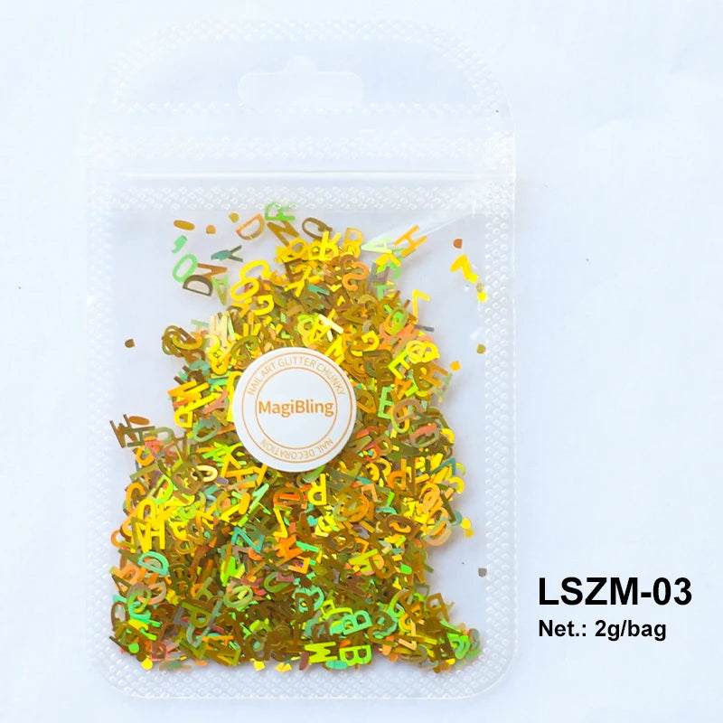 Holographic Nail Sequins Paillette -  Glowcella