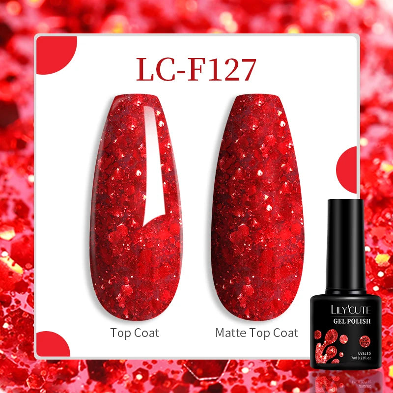 Red Series Nail Gel Polish -  Glowcella