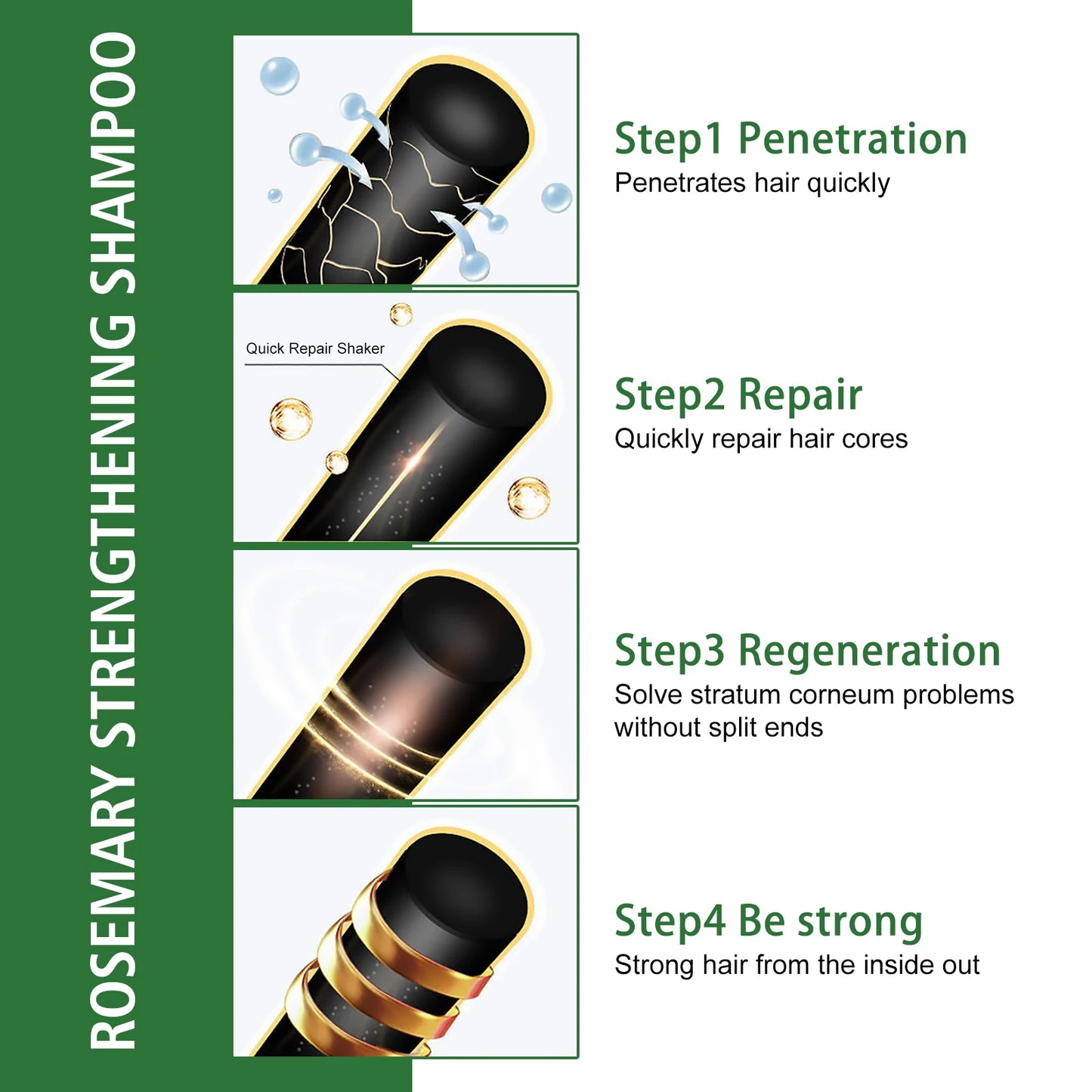 Rosemary Shampoo for Damaged Hair -  Glowcella