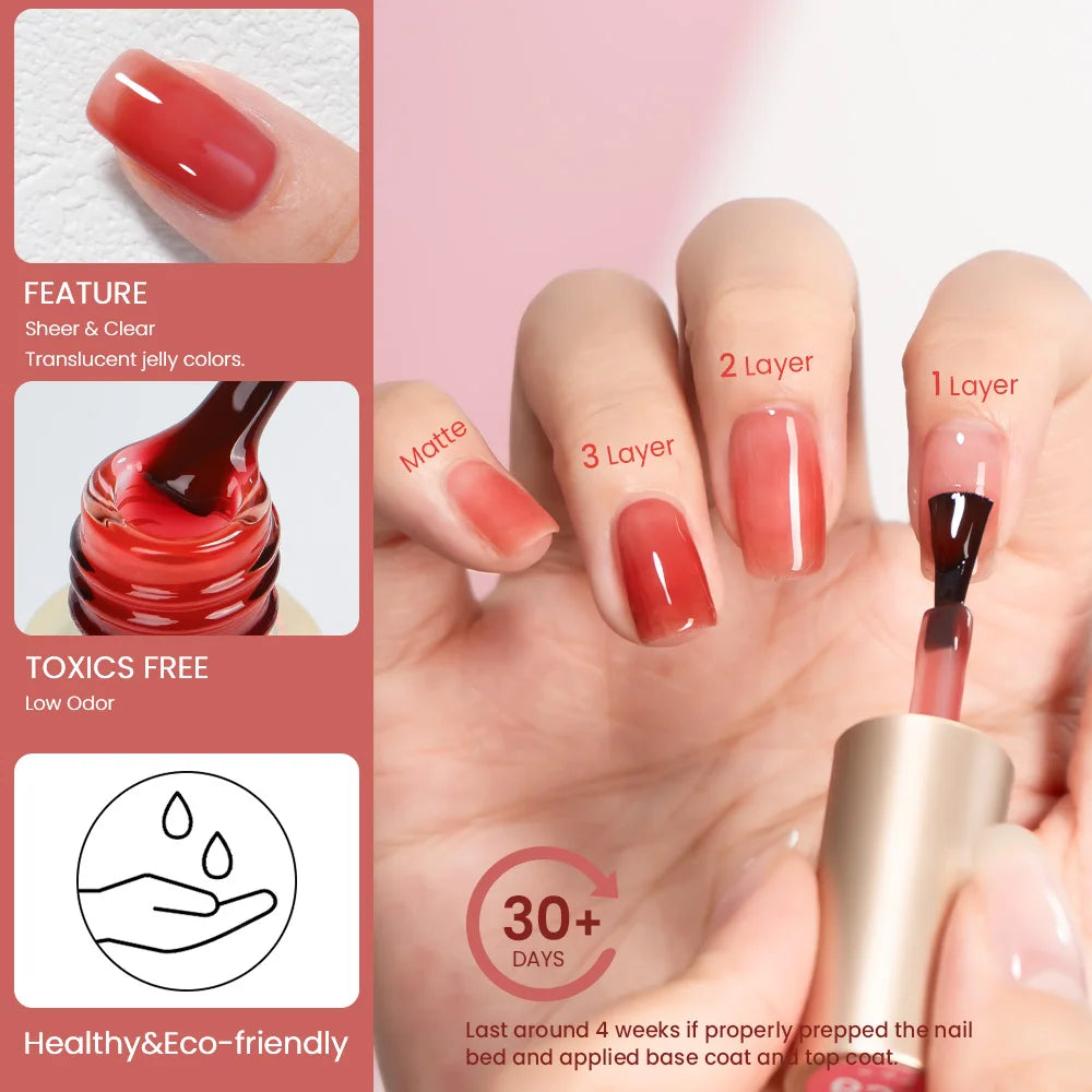 Jelly Gel Nail Polish -  Glowcella