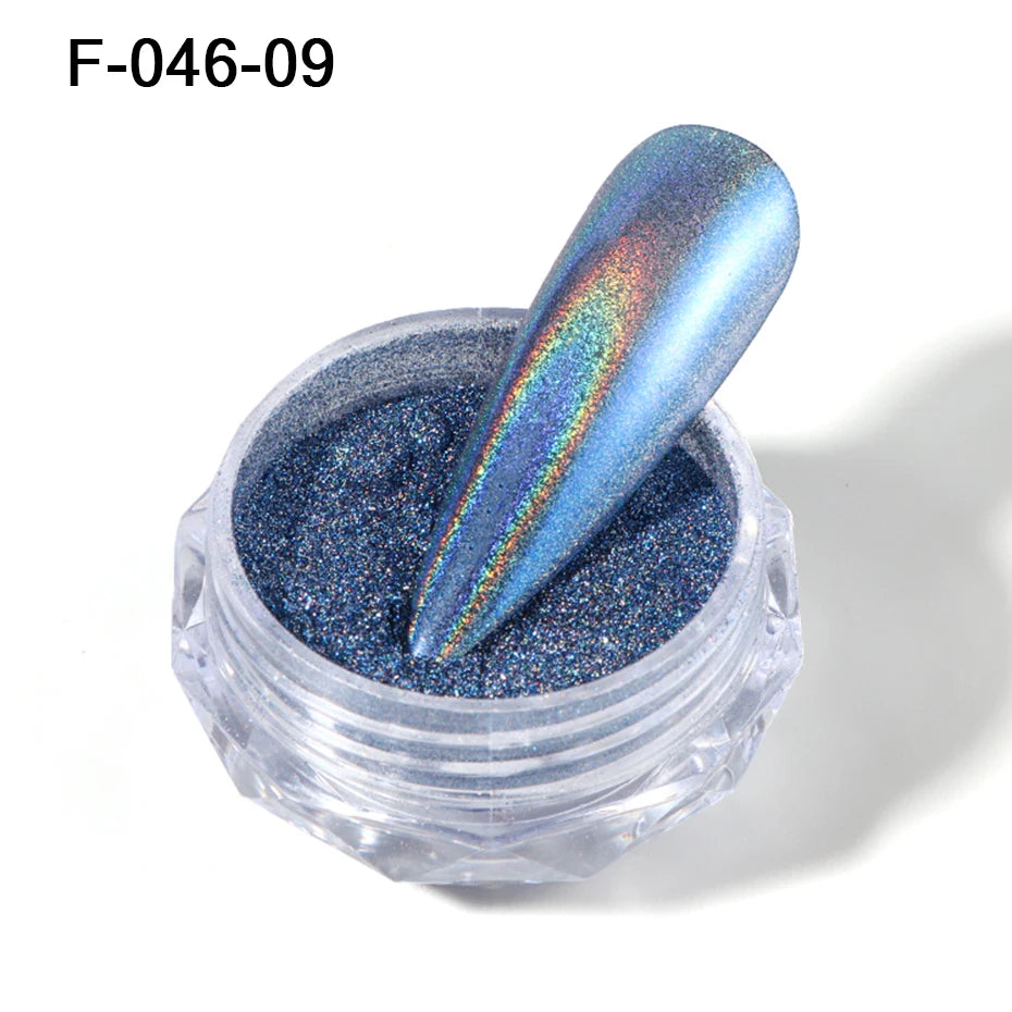 Moonlight Silver Cat Eye Nail Powder -  Glowcella