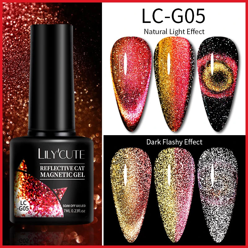 Glitter Gel Liner Nail Polish -  Glowcella
