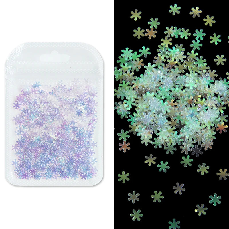 Holographic Nail Sequins Paillette -  Glowcella