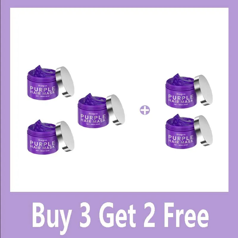 Purple Keratin Hair Mask for Dry Frizzy Hair -  Glowcella