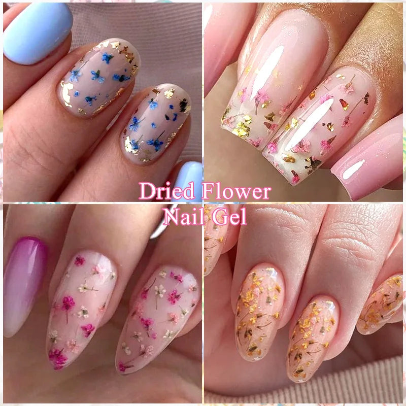 Dried Flower Gel Nail Polish -  Glowcella