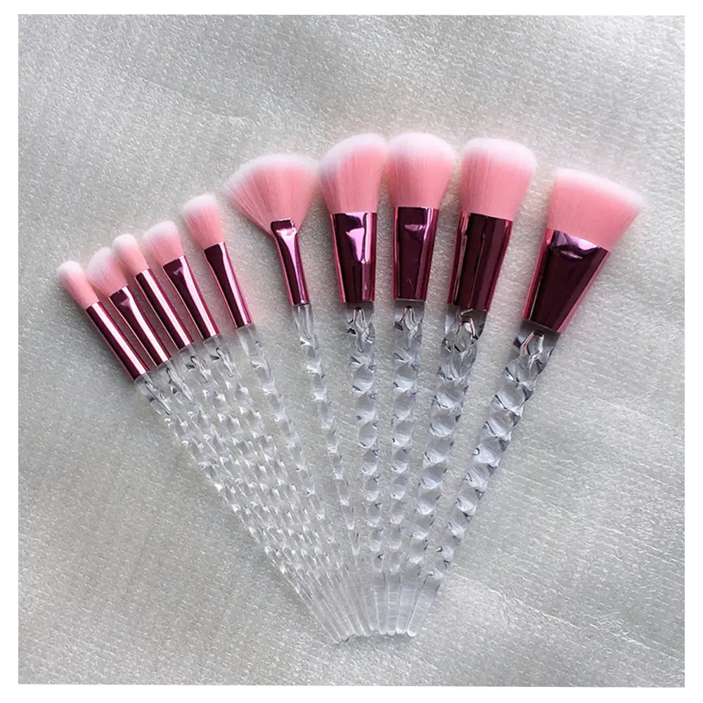 10 Pcs Unicorn Make Up Brush -  Glowcella