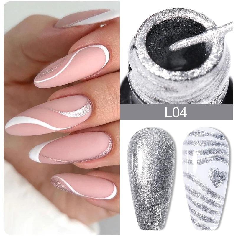 Glitter Gel Liner Nail Polish -  Glowcella