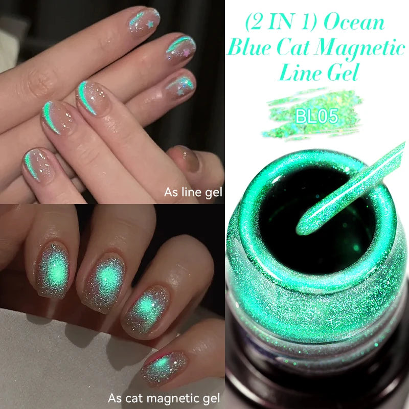 Reflective Metallic Gel Nail Polish -  Glowcella